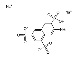 disodium,7-amino-6-sulfonaphthalene-1,3-disulfonate结构式