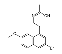 N-[2-(3-bromo-7-methoxynaphthalen-1-yl)ethyl]acetamide结构式