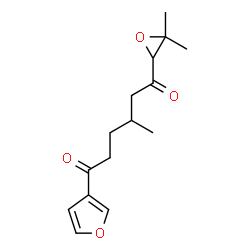 1-(3,3-Dimethyloxiran-2-yl)-6-(3-furyl)-3-methyl-1,6-hexanedione structure