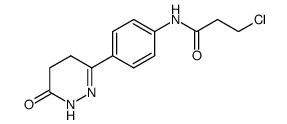 6-[4-(3-chloro-propionylamino)-phenyl]-4,5-dihydro-2H-pyridazin-3-one结构式