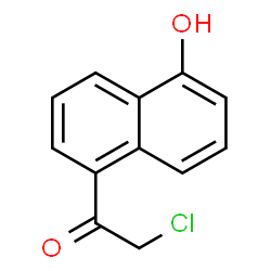 Ethanone, 2-chloro-1-(5-hydroxy-1-naphthalenyl)- (9CI) Structure