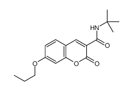 N-tert-butyl-2-oxo-7-propoxychromene-3-carboxamide Structure