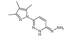 [6-(3,4,5-trimethylpyrazol-1-yl)pyridazin-3-yl]hydrazine Structure