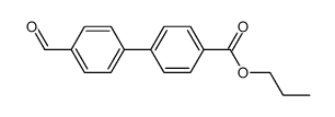 4'-Formyl-biphenyl-4-carbonsaeure-n-propylester Structure