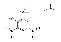 2-tert-butyl-4,6-dinitrophenol, compound with dimethylamine (1:1) Structure