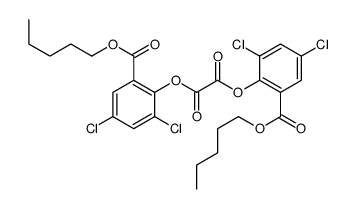 bis(2,4-dichloro-6-pentoxycarbonylphenyl) oxalate Structure