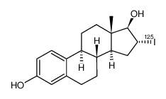 16-alpha-(125)I-iodoestradiol-17-beta结构式