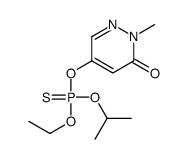 Phosphorothioic acid, O-(1,6-dihydro-1-methyl-6-oxo-4-pyridazinyl) O-e thyl O-(1-methylethyl) ester Structure