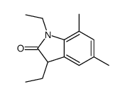 2H-Indol-2-one,1,3-diethyl-1,3-dihydro-5,7-dimethyl-(9CI)结构式