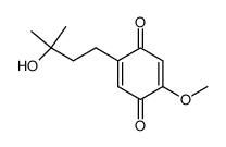 2,5-Cyclohexadiene-1,4-dione, 2-(3-hydroxy-3-methylbutyl)-5-methoxy- (9CI) structure