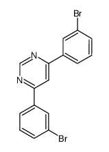 4,6-Bis(3-bromphenyl)pyrimidin结构式