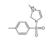 1-methyl-3-(4-methylphenyl)sulfonyl-1,2-dihydroimidazol-1-ium Structure