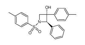 (2R,3S)-2-phenyl-3-(p-tolyl)-1-tosylazetidin-3-ol Structure