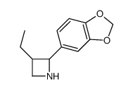 Azetidine, 2-(1,3-benzodioxol-5-yl)-3-ethyl- (9CI) structure