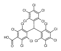 4-(bis(perchlorophenyl)methyl)-2,3,5,6-tetrachlorobenzoic acid Structure