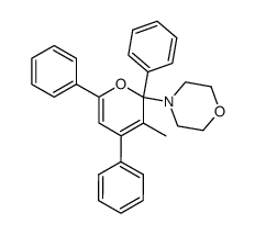 3-Methyl-2-morpholino-2,4,6-triphenyl-2H-pyran Structure