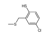 4-chloro-2-((methylthio)methyl)benzenethiol结构式