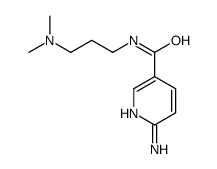 6-amino-N-[3-(dimethylamino)propyl]pyridine-3-carboxamide结构式