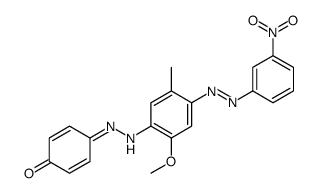 4-[[2-methoxy-5-methyl-4-[(3-nitrophenyl)azo]phenyl]azo]phenol Structure