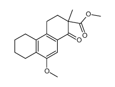 9-methoxy-2-methyl-1-oxo-1,2,3,4,5,6,7,8-octahydro-phenanthrene-2-carboxylic acid methyl ester Structure