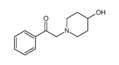 2-(4-hydroxypiperidin-1-yl)-1-phenylethanone Structure