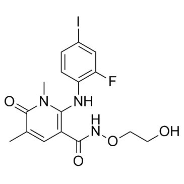 2-(2-氟-4-碘苯氨基)-N-(2-羟基乙氧基)-1,5-二甲基-6-氧代-1,6-二氢吡啶-3-甲酰胺图片