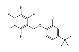 1-[(4-tert-butyl-2-chlorophenoxy)methyl]-2,3,4,5,6-pentafluorobenzene结构式