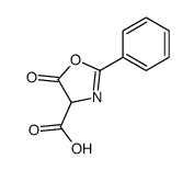 2-Oxazoline-4-carboxylic acid,5-oxo-2-phenyl- (5CI) Structure