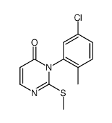 3-(5-chloro-2-methylphenyl)-2-methylsulfanylpyrimidin-4-one Structure