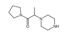 2-(哌嗪-1-基)-1-(吡咯烷-1-基)-1-丙酮结构式