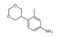 4-(1,3-dioxan-5-yl)-3-methylaniline Structure