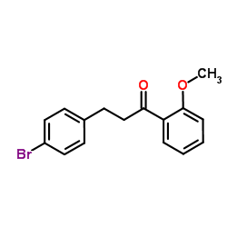 3-(4-Bromophenyl)-1-(2-methoxyphenyl)-1-propanone Structure