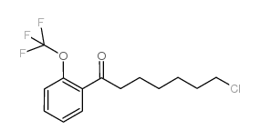 7-CHLORO-1-(2-TRIFLUOROMETHOXYPHENYL)-1-OXOHEPTANE结构式