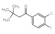 3'-CHLORO-3,3-DIMETHYL-4'-FLUOROBUTYROPHENONE结构式