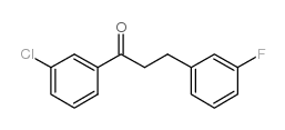 3'-CHLORO-3-(3-FLUOROPHENYL)PROPIOPHENONE结构式