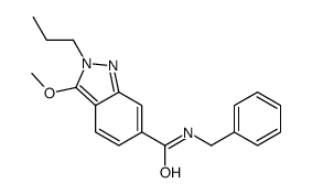 N-benzyl-3-methoxy-2-propylindazole-6-carboxamide结构式