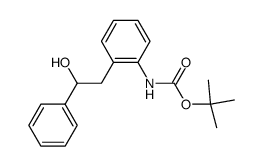 2-(2-N-Boc-aminophenyl)-1-phenylethanol Structure