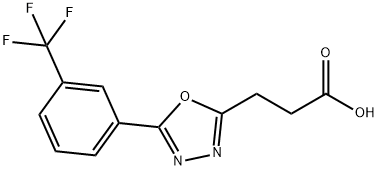 1,3,4-Oxadiazole-2-propanoic acid, 5-[3-(trifluoromethyl)phenyl]- Structure