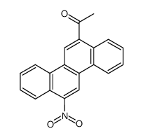 12-Nitro-6-acetyl-chrysen结构式