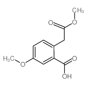 m-Anisic acid, 6-(carboxymethyl)-, 6-methyl ester (en)结构式