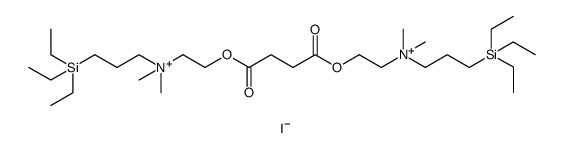 10,15-Dioxa-7-azonia-3-silaheptadecan-17-aminium, 3,3-diethyl-N,N,7,7-tetramethyl-11,14-dioxo-N-[3-(triethylsilyl)propyl]-, diiodide Structure