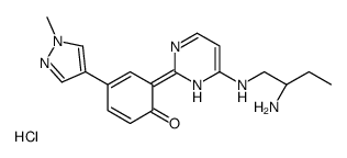 6-6-(2R)-2-Aminobutylamino-1H-pyrimidin-2-ylidene-4-(1-methylpyrazol-4-yl)cyclohexa-2,4-dien-1-one,hydrochloride结构式