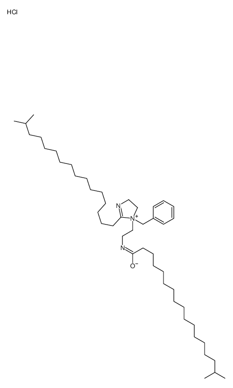 1-benzyl-4,5-dihydro-2-isoheptadecyl-1-[2-[(1-oxoisooctadecyl)amino]ethyl]-1H-imidazolium chloride picture