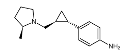 4-{2-[(2S)-2-methyl-pyrrolidin-1-ylmethyl]-(1S,2S)-cyclopropyl}-phenylamine Structure