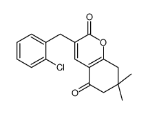 3-(2-氯苄基)-7,7-二甲基-7,8-二氢-2H-色烯-2,5(6H)-二酮结构式