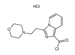 3-(2-morpholin-4-yl-ethyl)-imidazo[1,5-a]pyridine-1-carbonyl chloride hydrochloride结构式