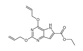 2,4-di-allyloxy-5H-pyrrolo[3,2-d]pyrimidine-6-carboxylic acid ethyl ester结构式