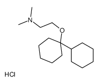 2-(1-cyclohexylcyclohexyl)oxyethyl-dimethylazanium,chloride Structure