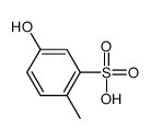 5-hydroxy-2-methylbenzenesulfonic acid structure