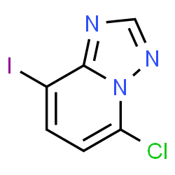 5-氯-8-碘-[1,2,4]三唑并[1,5-A]吡啶结构式